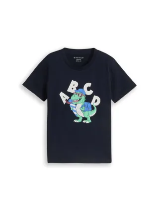 tom tailor kids - T-Shirt mit Print sky captain blue - Gr. - 122