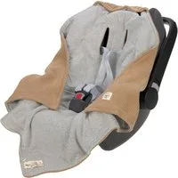 Einschlagdecke für Babyschale, sand, LÄSSIG