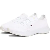 Tommy Hilfiger TH KNIT RUNNER Slip-On Sneaker, Freizeitschuh, Halbschuh, Schnürschuh mit gestickter Logoflag
