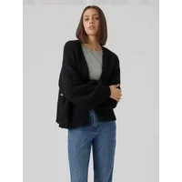 Vero Moda Strickjacke VMMAYBE LS OPEN CARDIGAN GA REP Kunstfaser, oversize