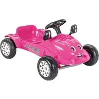 Pilsan Go-Kart Kinderauto, Tretauto Herby 07302, Hupe am Lenkrad, Pedale, ab 3 Jahre