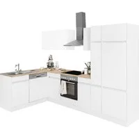 OPTIFIT Winkelküche Roth, Stellmaße 300x175 cm, wahlweise mit E-Geräten, mit Apothekerschrank