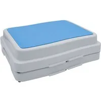 Spetebo Tritthocker Trittstufe stapelbar weiß - 50 x 40 cm (Set, 2 St., 2er), Antirutsch Badezimmer Tritthocker