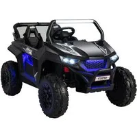KOMFOTTEU Elektro-Kinderauto 2-Sitzer Kinderfahrzeug 12V, Belastbarkeit 59 kg, mit 2,4 GHz Fernbedienung