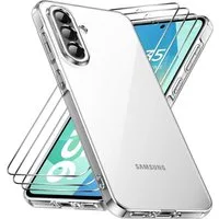 LuxusKollektion Handyhülle Handyhülle A56 5G TPU 3x Hartglas Samsung Galaxy A56 Transparent
