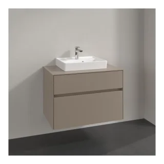 Villeroy und Boch Collaro Waschtischunterschrank C06900VM 80x54,8x50cm, Waschtisch mittig, taupe