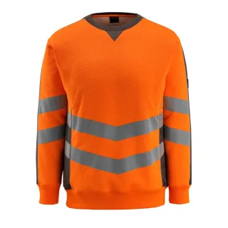 MASCOT Wigton Sweatshirt SAFE SUPREME Hi-vis Orange / Dunkelanthrazit L - 50126-932-1418-L