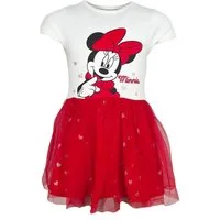Disney Tüllkleid Disney Minnie Maus Kinder Mädchen Sommerkleid Kleid 100% Baumwolle, Gr. 92 bis 128