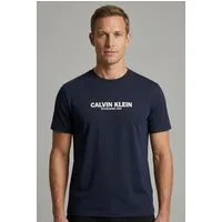 Calvin Klein T-Shirt Regular Fit, Rundhalsausschnitt, Logodruck