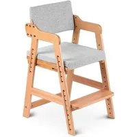Ezebaby Holzstuhl Mitwachsender Holz Stuhl Kinderstuhl f. kinder ab 2 Jahre