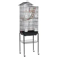 Yaheetech Vogelkäfig, XL Vogelbauer Vogelvoliere Wellensittichvogelkäfig