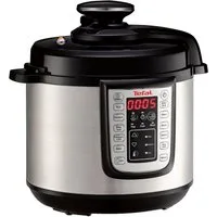 Tefal Multikocher Fast & Delicious inkl. Reislöffel, Untersetzer, Messbecher & Rezepten, 1200 W, 6 l Schüssel, Schnellkochtopf/ Heißluftfritteuse, 25 automatische Programme, CY505E