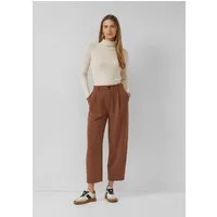 s.Oliver 7/8-Hose Hose Barrel-Leg-Hose mit Bundfalten