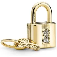 Pandora Kettenanhänger Pandora Vorhängeschloss & Schlüssel Charm-Anhänger 760088C01 Anhänger