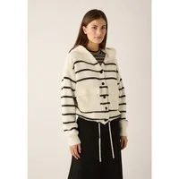 MORE&MORE Strickjacke kuschelige Strickjacke, Kapuze