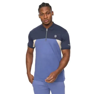 C.P. Company - Poloshirt für Herren, mit halbem Reißverschluss, Regulär (Blau)