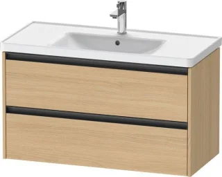 Duravit Ketho.2 Waschtischunterbau wandhängend Natur Eiche Matt 984x455x549 mm - K25284030300000 K25284030300000