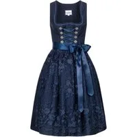 Nübler Trachtenkleid Dirndl midi Gloria in Blau von Nübler - Rocklänge 60 cm