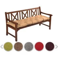 sunnypillow Bankauflage Bankauflage Stuhlkissen viele Farben und Größen zur Auswahl, 120 x 50 cm sandfarben
