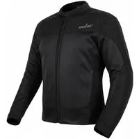 MDM Motorradjacke Herren Air Mesh Motorradjacke Schwarz, mit Protektoren, Atmungsaktiv Leicht für den Sommer