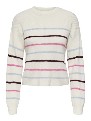 ONLY - ONLIBI LS STRIPE O-NECK CC KNT - Gr. - XS