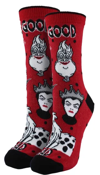 Disney Villains Socken für Frauen | Casual Novelty Dress Socken | Disney Geschenke für Sie - Villians