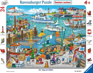 Ravensburger Puzzle 06152 - Ein Tag am Hafen [24 Teile]