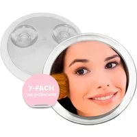Fantasia Beauty Badspiegel Spiegel mit 2 Saugnäpfen, Kunststoff, 7-fach-Vergrösserung, Ø 15 cm (1-St), 7-fach Vergrösserung