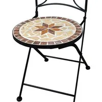 Kamelio Gartenstuhl Gartenstuhl Mosaik Balkon Set Mosaik Bistrostuhl Metall Garten
