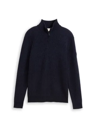 Tom Tailor - Troyer Strickpullover sky captain blue - Gr. - L