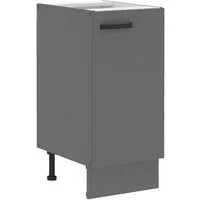Küchen-Preisbombe Unterschrank 40 cm Küche NESSA Anthrazit Küchenzeile Küchenblock Einbauküche