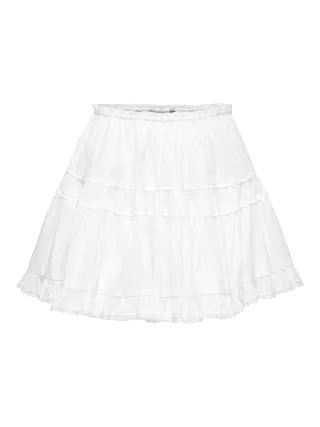 ONLY - ONLCAMPIRI SHORT FRILL SKORT WVN Cloud Dancer - Gr. - XL