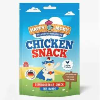 HAPPY JACKY Mono Hundesnack 6x130g Huhn pur