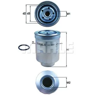 Mahle Kraftstofffilter Citroen Mitsubishi Peugeot Subaru Toyota