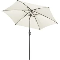 Sekey Sonnenschirm ∅ 220/270/350 cm Gartenschirm mit Kurbel Marktschirm Neigbar, LxB: 270,00x271,00 cm, Sonnenschutz UV50+, Windfest und Stabil, 100% Wasserfest