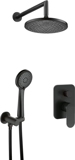 Neuesbad Serie 630 BIS Unterputz-Duschset, Schwarz NB1DENACN9ER1