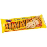 KuchenMeister Kuchen, KuchenMeister Erdbeer Rolle Rührkuchen Creme und Fruchtfüllung 400g
