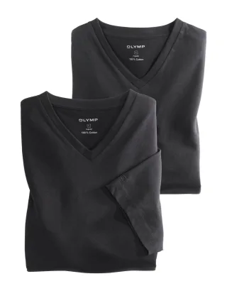 OLYMP - Modern Fit: Unterzieh-T-Shirt schwarz - Gr. - 4XL