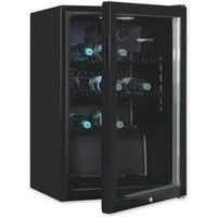 exquisit Getränkekühlschrank GKS120-GT-160C schwarz, 84 cm hoch, 54 cm breit, klein,kompakt,dekorativ, überall platzierbar für immer kühle Getränke