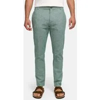 Indicode Leinenhose Herren Chinohose INLino aus Leinen-Baumwoll-Mix mit hohem Tragekomfort