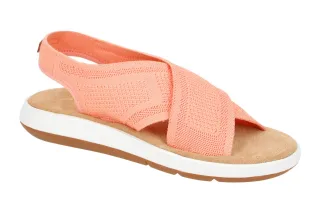 Clarks Damen Sandalette JEMSA DASH 26165966 4 Light Coral Textil Gummisohle
