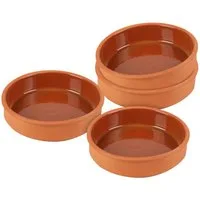 Spetebo Portionsförmchen Tapas Schalen aus Ton 350 ml - 4er Set, Ton, (4-St), Feuerfeste Auflaufform innen glasiert