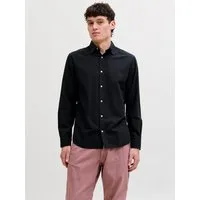 Jack & Jones Langarmhemd JJEBREEZE LINEN BLEND SHIRT L/S SN mit Knopfleiste
