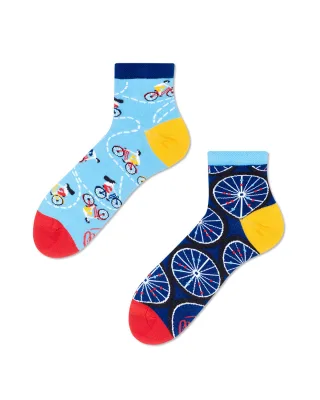 many mornings - Socken - The bicycles blau/gelb/rot - Gr. - 38