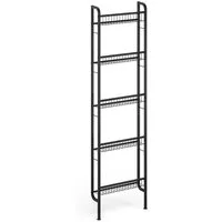 Vicco Bücherregal Klivo, Schwarz, 44.5 x 160 cm mit 5 Regalböden, 1-tlg.