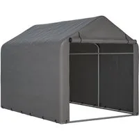 Rolipo Gerätehaus Fahrradgarage&Geräteschuppen, Reißverschlusstür, robustes Garagenzelt, BxT: 160x220 cm, 160x220x165cm mit verzinktem Stahlrohr, Lagerzelt für Garten&Werkzeug