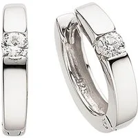 Aniston JEWELRY & WATCHES Paar Creolen Schmuck Geschenk Silber 925 Klappcreole, mit Zirkonia (synth)
