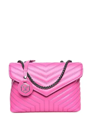 Luisa Vannini Fuchsia Rindsledertasche