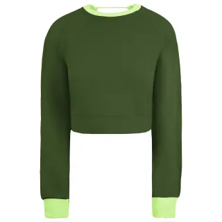 Puma x Rihanna Fenty Damen Schnürung Grünes Sweatshirt