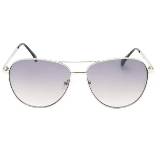 Guess Sonnenbrille mit Farbverlaufs-Rauchglas und silbernen Gläsern